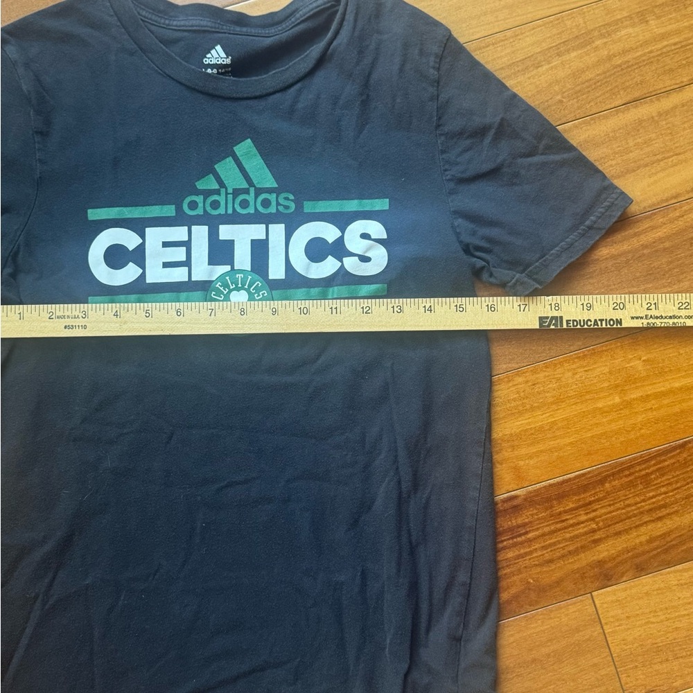 Adidas Kids Celtics Tee - black and Green
